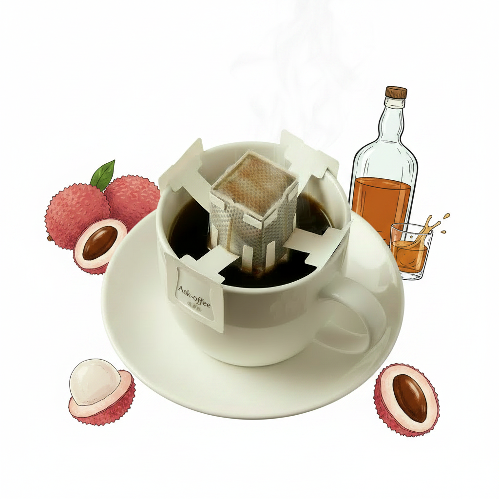 Ask-offee 問啡（掛耳包/果香系列"荔枝朗姆"）